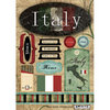 Scrapbook Customs - World Collection - Cardstock Stickers - Italy Travel