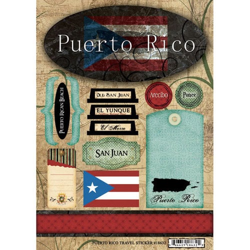 Cardstock Stickers Scrapbook Customs Discover Paraguay World Collection