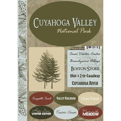 Scrapbook Customs - United States Collection - Ohio - National Park - Cardstock Stickers - Cuyahoga Valley
