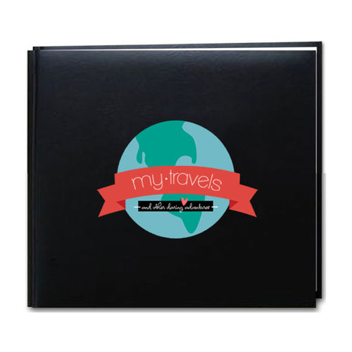 Scrapbook Customs - 12 x 12 Album Kit - Travel Adventure - Black