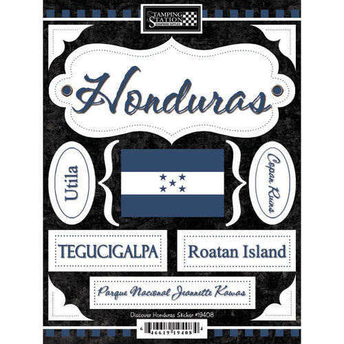 Scrapbook Customs - World Collection - Honduras - Cardstock Stickers - Discover