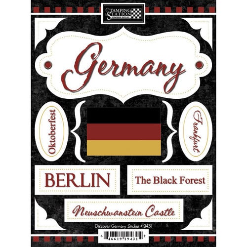 Scrapbook Customs - World Collection - Germany - Cardstock Stickers - Discover