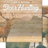 Scrapbook Customs - Life Is Better Collection - 12 x 12 Double Sided Paper - Hunting