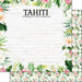 Scrapbook Customs - Vacay Collection - 12 x 12 Double Sided Paper - Tahiti