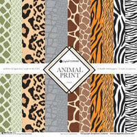 Scrapbook Customs - 12 x 12 Paper Pack - Animal Print