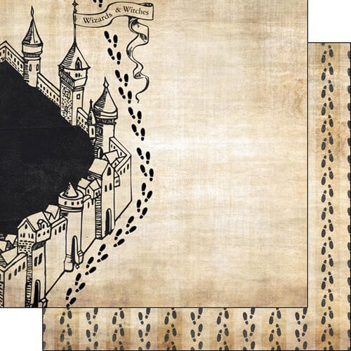 Harry Potter Gryffindor Double Sided Foil Scrapbook Paper 12 x 12