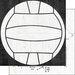 Scrapbook Customs - 12 x 12 Double Sided Paper - Volleyball Wood Ball