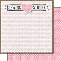 Scrapbook Customs - 12 x 12 Double Sided Paper - Sewing Studio