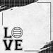 Scrapbook Customs - 12 x 12 Double Sided Paper - Volleyball Love