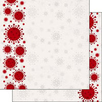 Scrapbook Customs - 12 x 12 Double Sided Paper - Covid-19 Virus Border