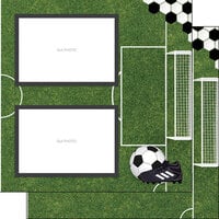 Scrapbook Customs - 12 x 12 Double Sided Paper - Soccer Right Quick Page