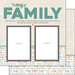 Scrapbook Customs - 12 x 12 Double Sided Paper - Family Left Quick Page