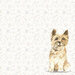 Scrapbook Customs - 12 x 12 Double Sided Paper - Cairn Terrier Watercolor