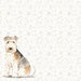 Scrapbook Customs - 12 x 12 Double Sided Paper - Lakeland Terrier Watercolor