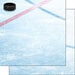 Scrapbook Customs - 12 x 12 Double Sided Paper - Hockey On Ice