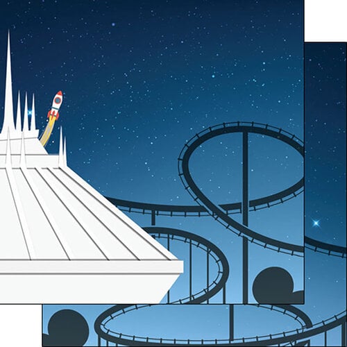 Scrapbook Customs - 12 x 12 Double Sided Paper - Tomorrow Land