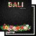 Scrapbook Customs - Tropical Floral Collection - 12 x 12 Double Sided Paper - Bali