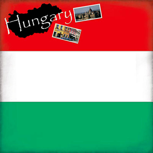 Scrapbook Customs - World Collection - Hungary - 12 x 12 Paper