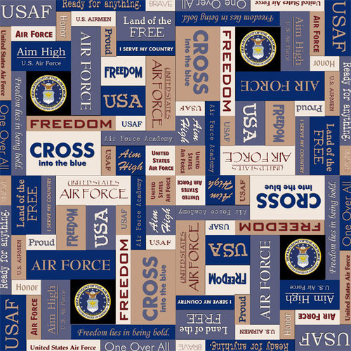 Scrapbook Customs - Military Collection - 12 x 12 Paper - Air Force Squares