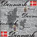 Scrapbook Customs - World Collection - Denmark - 12 x 12 Paper - Scratchy