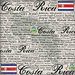 Scrapbook Customs - World Collection - Costa Rica - 12 x 12 Paper - Scratchy