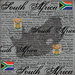 Scrapbook Customs - World Collection - South Africa - 12 x 12 Paper - Scratchy