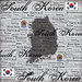 Scrapbook Customs - World Collection - South Korea - 12 x 12 Paper - Scratchy