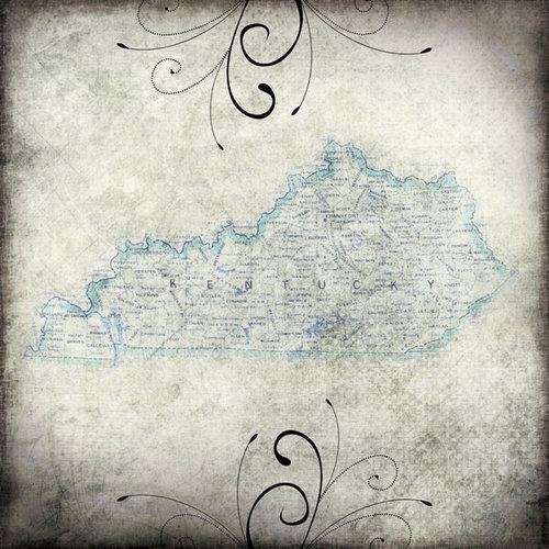 Scrapbook Customs United States Collection Kentucky 12 x 12 Paper