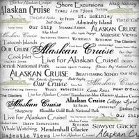 Scrapbook Customs - United States Collection - 12 x 12 Single Sided Paper - Alaskan Cruise