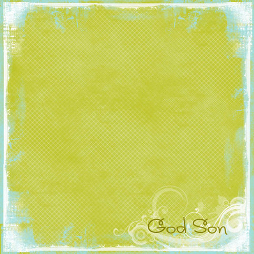 Scrapbook Customs - Religious Collection - 12 x 12 Paper - God Son Grunge