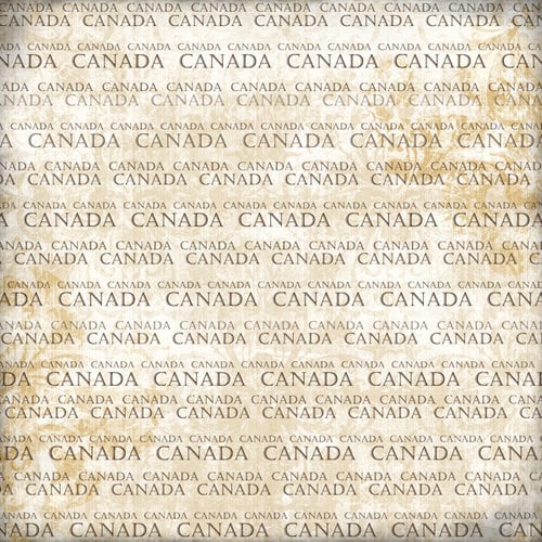 Scrapbook Customs - World Collection - 12 x 12 Single Sided Paper - Canada