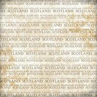 Scrapbook Customs - World Collection - 12 x 12 Single Sided Paper - Scotland
