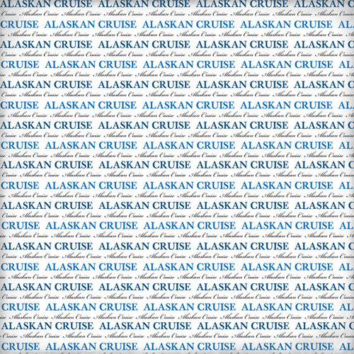 Scrapbook Customs - United States Collection - Alaska - 12 x 12 Paper - Alaskan Cruise - Pride