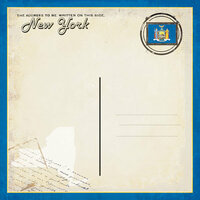 Scrapbook Customs - Vintage Label Collection - 12 x 12 Paper - New York Vintage Companion
