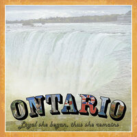 Scrapbook Customs - Vintage Label Collection - 12 x 12 Paper - Ontario Vintage