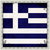 Scrapbook Customs - 12 x 12 Paper - Greece Sightseeing Flag