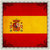 Scrapbook Customs - 12 x 12 Paper - Spain Sightseeing Flag