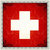 Scrapbook Customs - 12 x 12 Paper - Switzerland Sightseeing Flag