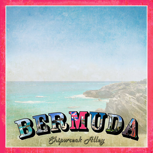 Scrapbook Customs - 12 x 12 Paper - Bermuda Paradise Vintage