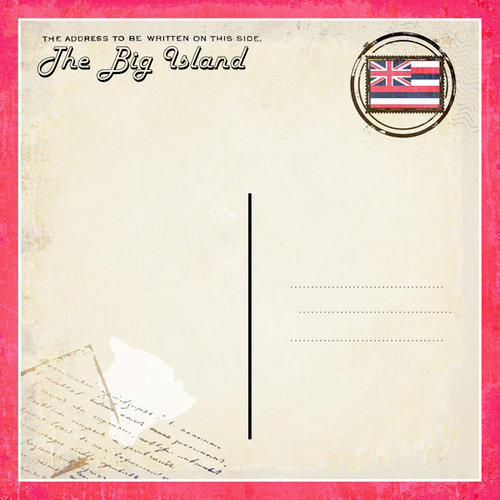 Scrapbook Customs - 12 x 12 Paper - The Big Island - Paradise Vintage Companion