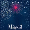 Scrapbook Customs - 12 x 12 Single Sided Paper - Magical Fireworks Left