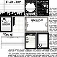 Scrapbook Customs - Graduation Collection - 12 x 12 Double Sided Paper - Journal