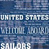 Scrapbook Customs - United States Military Collection - 12 x 12 Single Sided Paper - Navy Live For