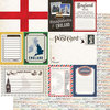 Scrapbook Customs - Travel Photo Journaling Collection - 12 x 12 Double Sided Paper - England