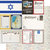 Scrapbook Customs - Travel Photo Journaling Collection - 12 x 12 Double Sided Paper - Israel