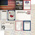 Scrapbook Customs - Travel Photo Journaling Collection - 12 x 12 Double Sided Paper - USA
