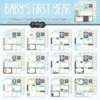 Scrapbook Customs - Baby Boy Collection - 12 x 12 Paper Pack - First Year