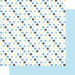 Scrapbook Customs - Baby Boy Collection - 12 x 12 Double Sided Paper - First Months Pattern 1