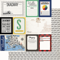 Scrapbook Customs - Alaska Cruise Collection - 12 x 12 Double Sided Paper - Skagway - Journal
