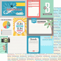 Scrapbook Customs - Tropical Excursions Collection - 12 x 12 Double Sided Paper - Bermuda - Journal